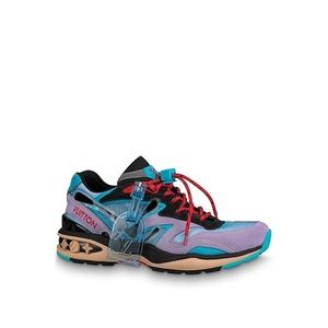 Louis Vuitton LV violet trainer sneaker